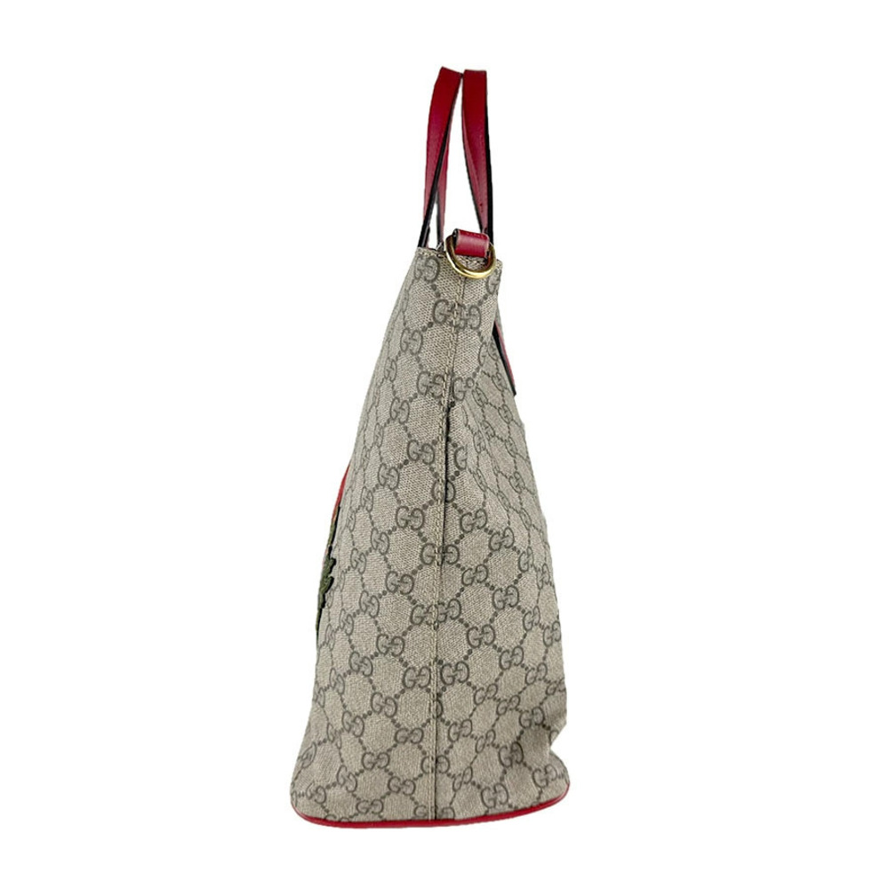 Gucci Brown Red Supreme Canvas 2way Bag Shoulder GG Brown Red
